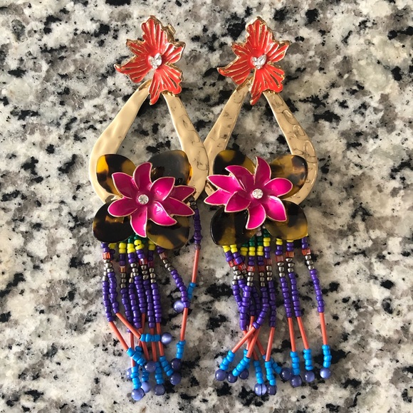 Zara Jewelry - Zara Colorful Floral Earrings Zara Jewelry - Zara Colorful Floral Earrings
